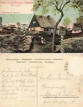 01773 Zinnwald Landesgrenze Zoll o um 1910