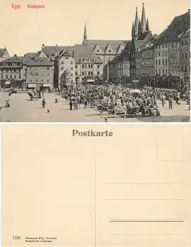 Eger Böhmen Marktplatz * um 1910