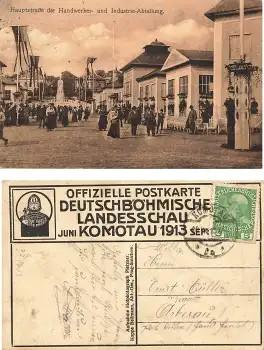 Komotau Deutschböhmische Landesschau 1913 Hauptstrasse