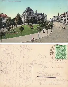 Pilsen Stadttheater Böhmen o 1910