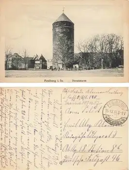 Freiberg Sachsen Donatsturm o 15.12.1917