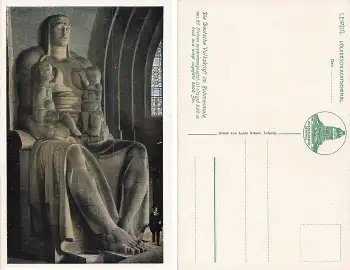 Leipzig Völkerschlachtdenkmal * um 1920 Deutsche Volkskraft