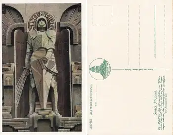 Leipzig Völkerschlachtdenkmal * um 1920 Sankt Michael