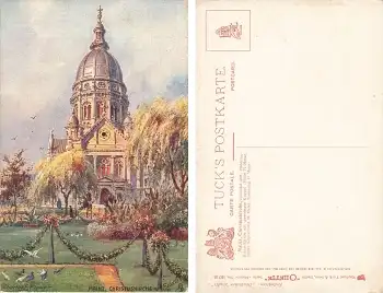 Mainz Christuskirche Tucks Oilette Charles F Flower * um 1910