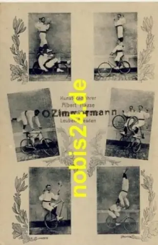 Leuben Dresden Kunst Radfahrer  *ca.1930