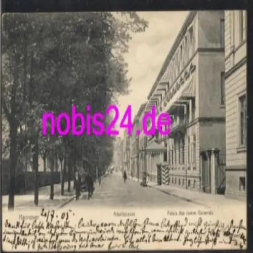 Hannover Adolfstrasse Palais comm. Generals o 1905