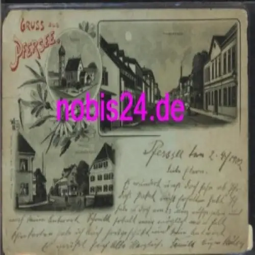 Pfersee Augsburg Litho o 1902