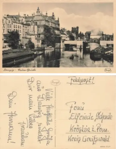 Danzig Grüne Brücke * um 1940