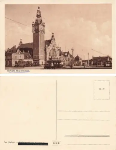 Danzig Hauptbahnhof * um 1930