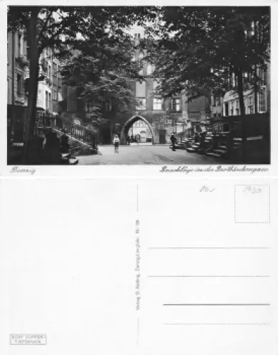 Danzig Beischläge in der Brotbänkengasse * um 1930