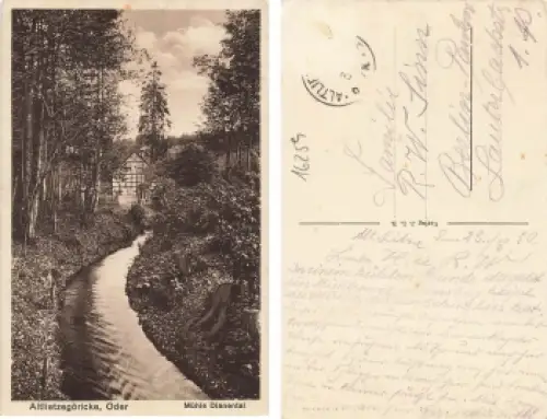 Altlietzegöricke Oder Stare Łysogórki  Mühle Dianental o 1930