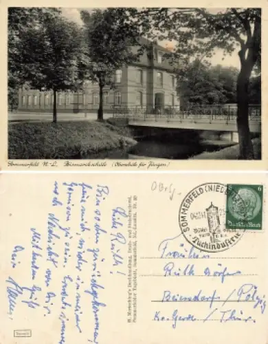 Sommerfeld Lubsko Bismarckschule Niederlausitz o 4.2.1941