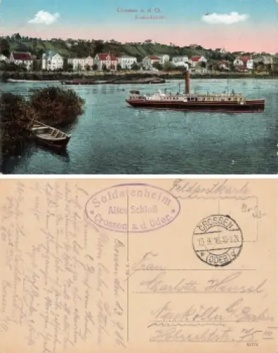 Crossen Oder Krosno Odrzanskie Ostbrandenburg Feldpost 13.9.1916