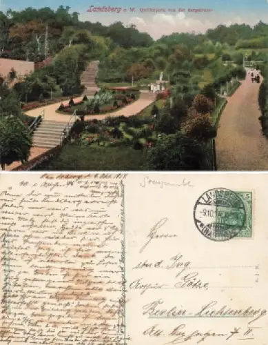 Landsberg an der Warthe Quilitzpark Gorzów Wielkopolski Ostbrandenburg  o 9.10.1914