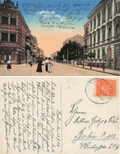 Landsberg an der Warthe Hindenburgstrasse Gorzów Wielkopolski Ostbrandenburg  o 24.9.1922