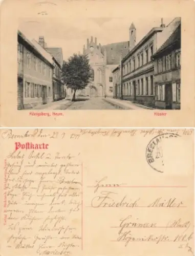 Königsberg Neumark Kloster Chojna o 1919