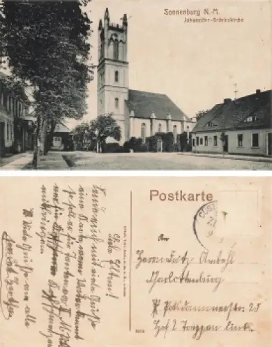 Sonnenburg Neumark Johanniter Ordenskirche Slonsk o um 1920
