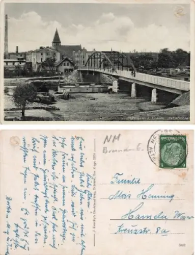 Vordamm bei Driesen Netzebrücke Neumark Nowe Drezdenk o o 1940