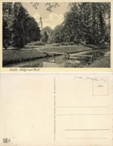 Amtitz Schloss mit Park Gebice * um 1930