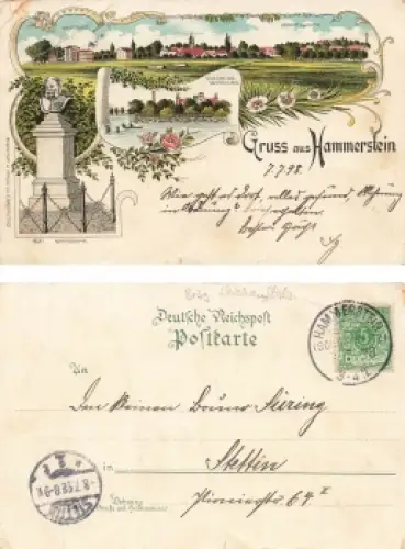 Hammerstein Litho Czarne o Schiessplatz 8.7.1898