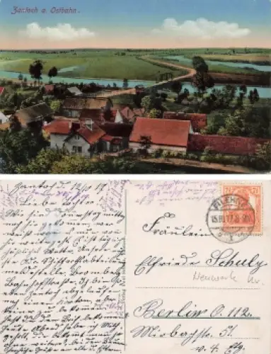 Zantoch Ostbahn Santok o Filehne 15.10.1917