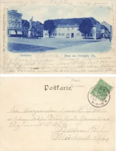 Friedeberg Neumark Marktplatz Strzelce Krajenskie o 1899