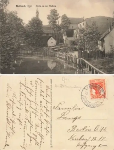 Mehlsack Ostpreussen an der Walsch Pieniezno o 23.6.1917