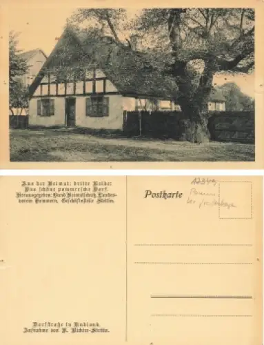 Kublank Pommern Dorfstrasse Kobylanka * um 1920
