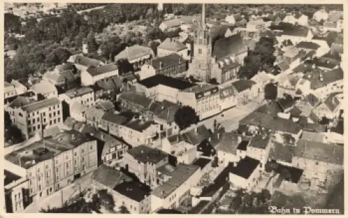 Bahn in Pommern Luftbild BANIE o um 1930