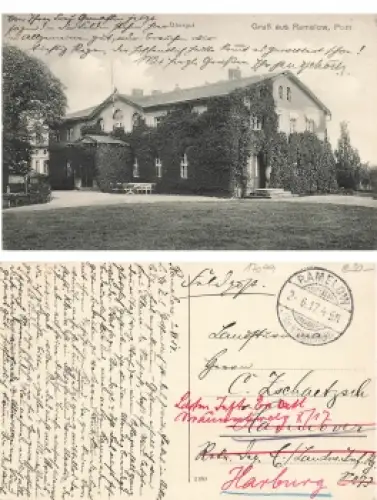 Ramelow Pommern Obergut Ramlewo o 2.6.1917