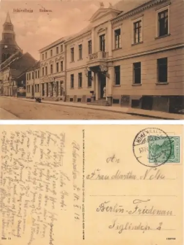 Schivelbein Pommern Rathaus Swidwin o 1913