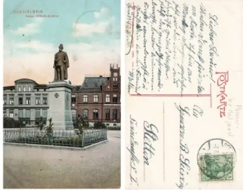 Schivelbein Pommern Kaiser Wilhelm Denkmal Swidwin o 1907