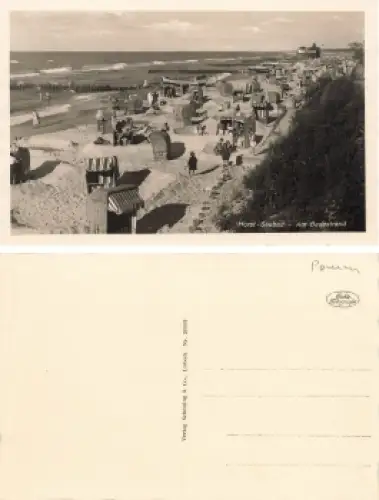 Horst Seebad Pommern Badestrand Niechorze * um 1930