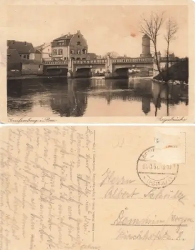 Greifenberg Pommern Regabrücke Gryfice o 1931