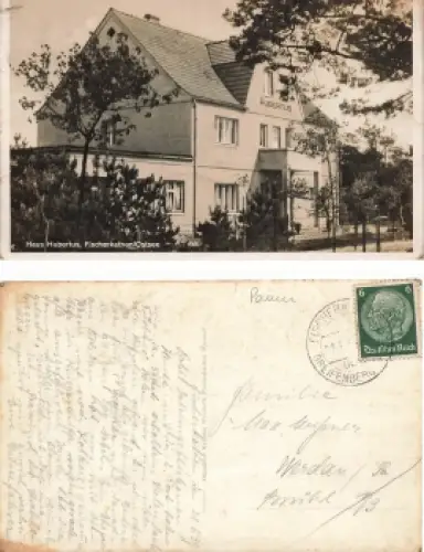 Fischerkathen Ostsee Pommern Haus Hubertus Pogorzelica o 1930