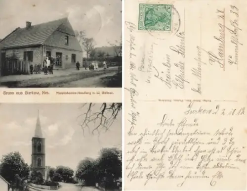 Gurkow Neumark Materialwaren Handlung Büttner Gorki Notecki o 1912