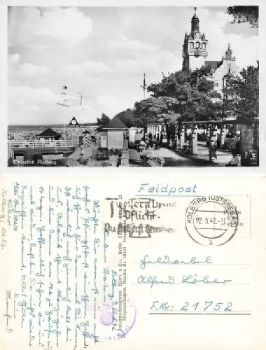 Kolberg Pommern  Kolobrzeg Feldpost 22.5.1942