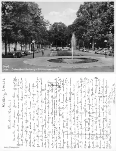 Kolberg Pommern Frühkonzertplatz Kolobrzeg gebraucht 1942