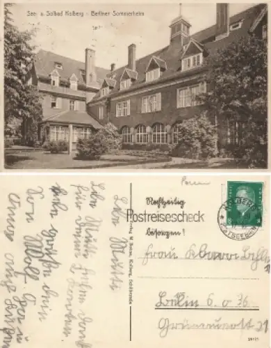 Kolberg Pommern Berliner Sommerrheim Kolobrzeg o 1930