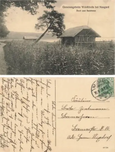 Naugard Pommern Genesungsheim Waldfrieden Nowogard o 1913