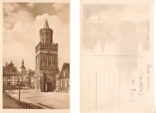Pyritz Pommern Bahner Tor Pyrzyce * um 1930