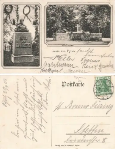 Pyritz Pommern Ottobrunnen Pyrzyce o 1909