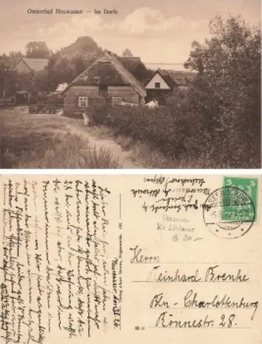 Neuwasser Ostseebad Pommern Dabki o 1926