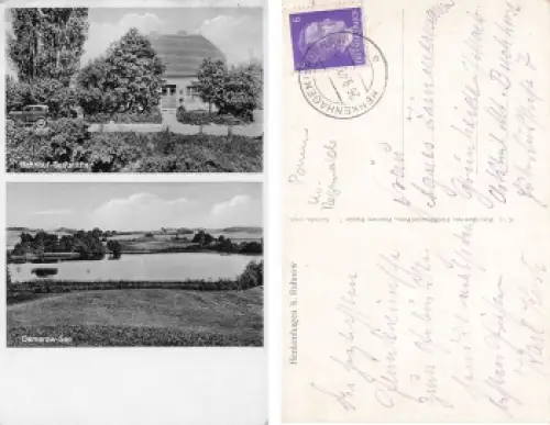 Henkenhagen bei Ruhnow Pommern Bahnhofs Restaurant Wiewiecko o 1942