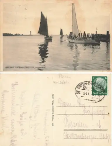 Osternothafen Pommern Bahnpost Stettin-Swinemünde Zug 541 5.7.1934