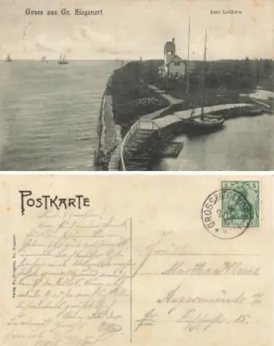 Ziegenort Pommern Insel Leitholm Trzebiez o 1907