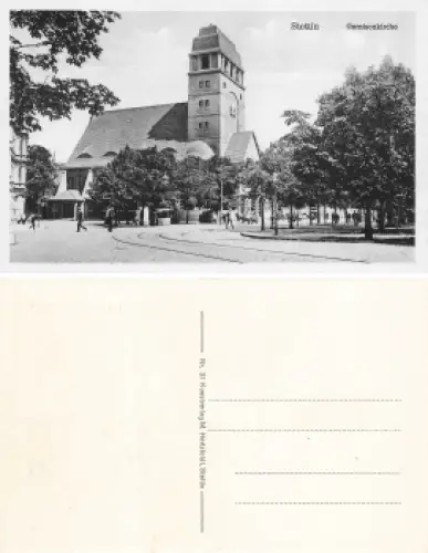 Stettin Pommern Ganisonkirche Szczecin * um 1930