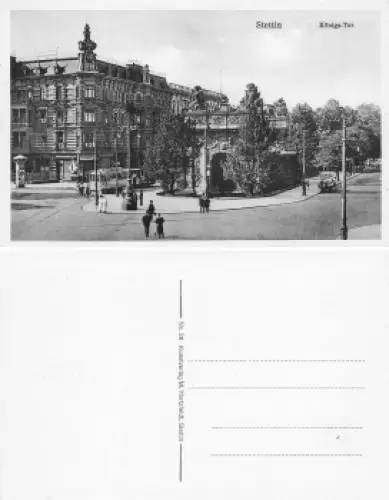 Stettin Pommern Königs Tor Szczecin * um 1930