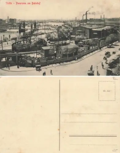 Stettin Pommern am Bahnhof Szczecin * um 1910