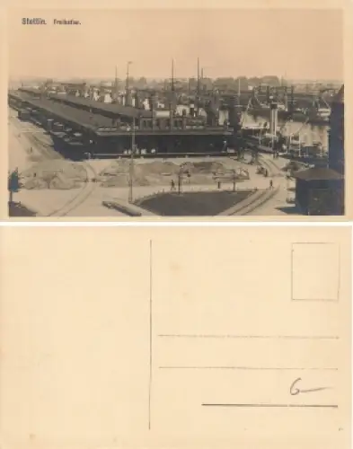 Stettin Pommern Freihafen Szczecin * um 1920